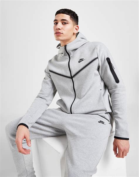 nike tech grijs s|Nike tech fleece hoodie.